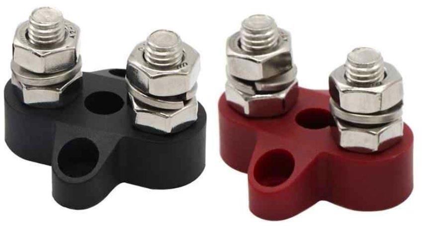 Victron dual terminal stud M8 set red and black - view 2