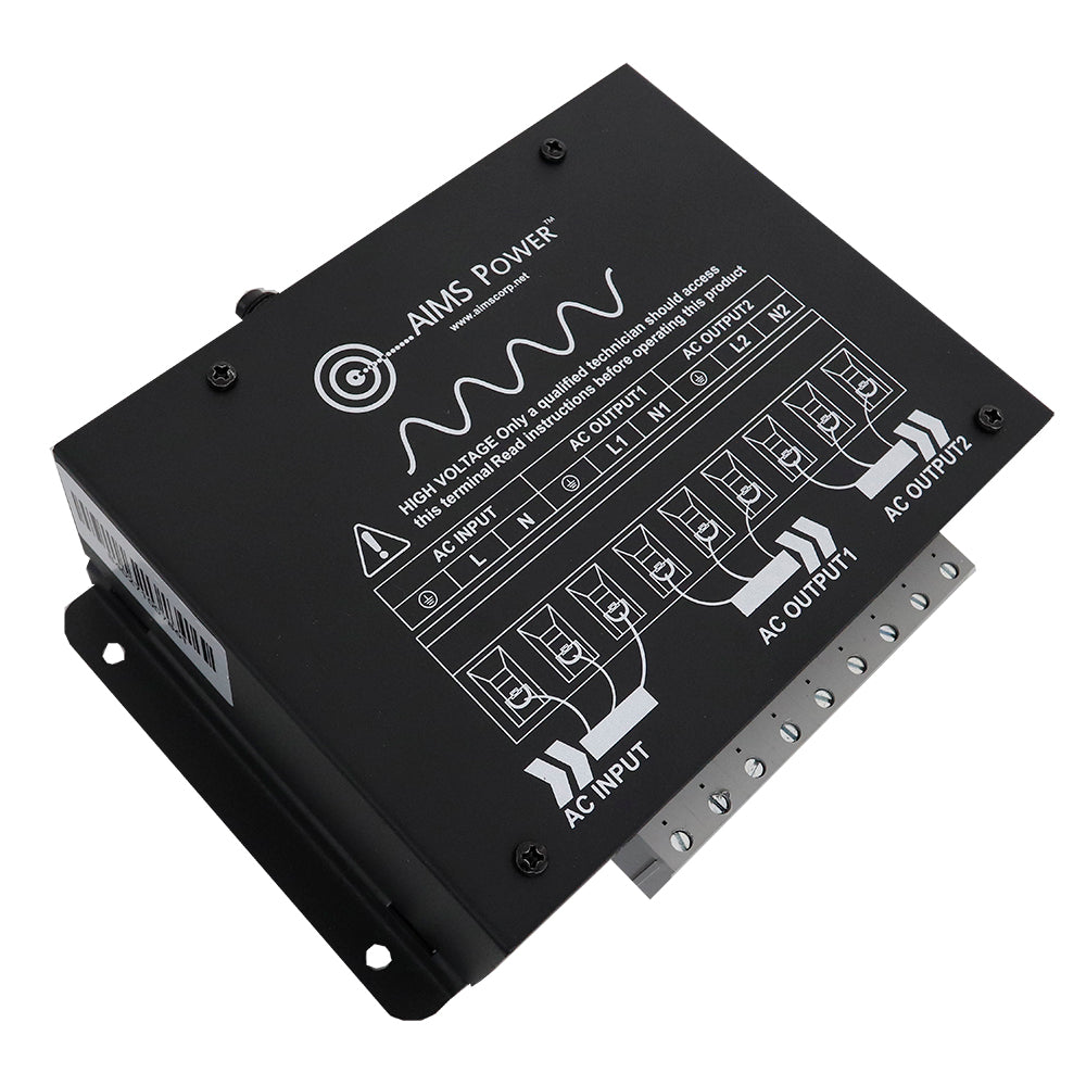 AIMS Power Energy Management Switch, Two Loads on One 20A Circuit