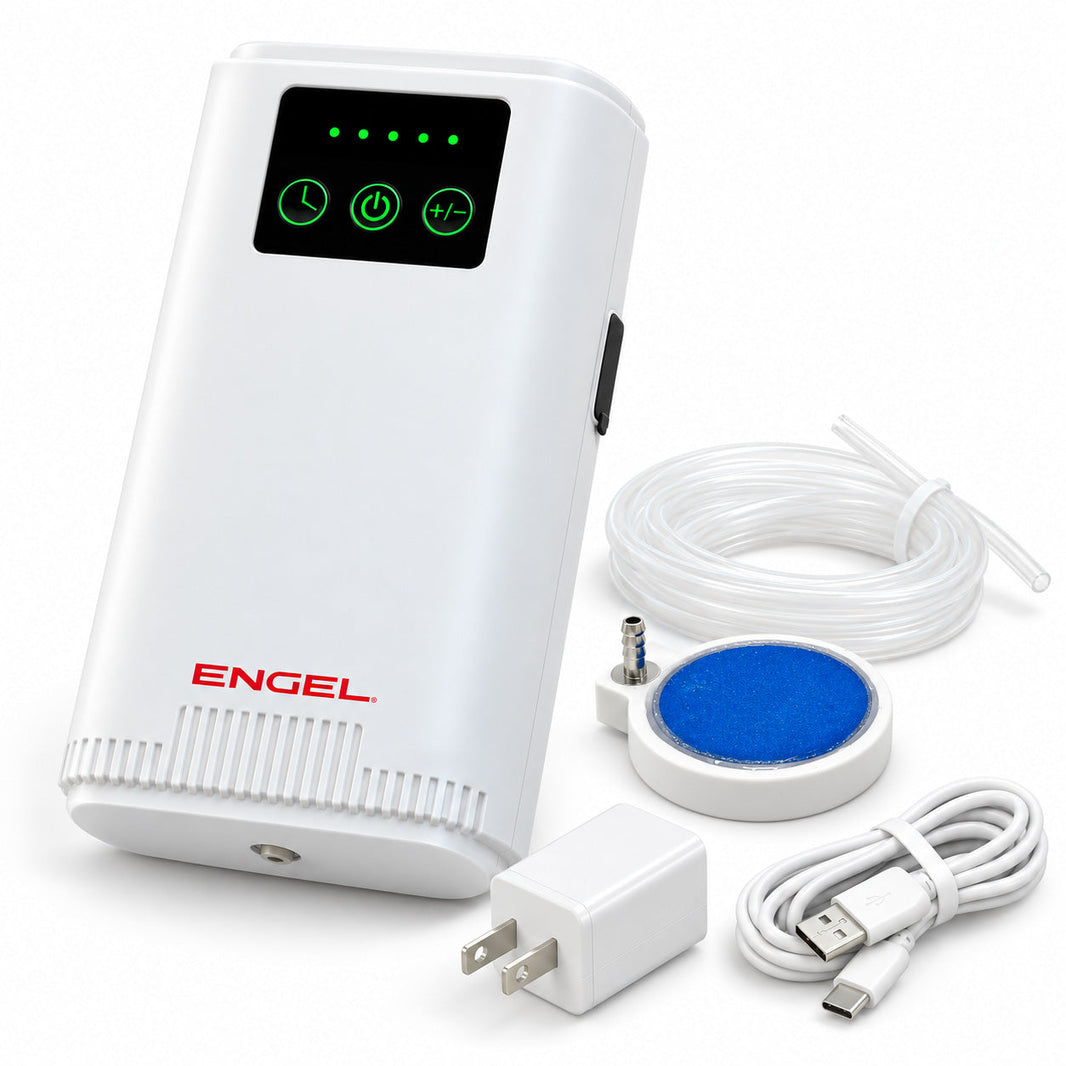 Engel AP4 XL Rechargeable Live Bait Aerator Pump, USB-C - White
