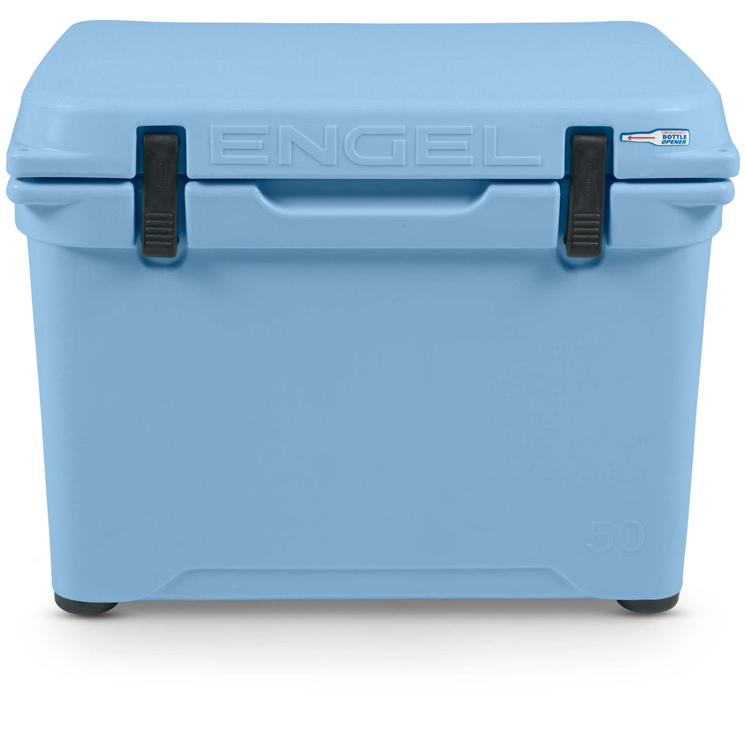 Engel 50 High-Performance Rotomolded Hard Cooler - Arctic Blue