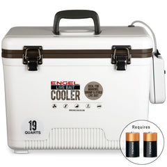 Engel 19 Qt Live Bait Cooler with Pull-Out Net and Air Pump