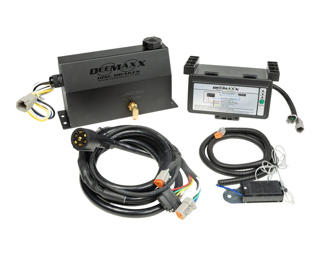 Black DeeMaxx EOH Alpha 1600 actuator with harness and battery