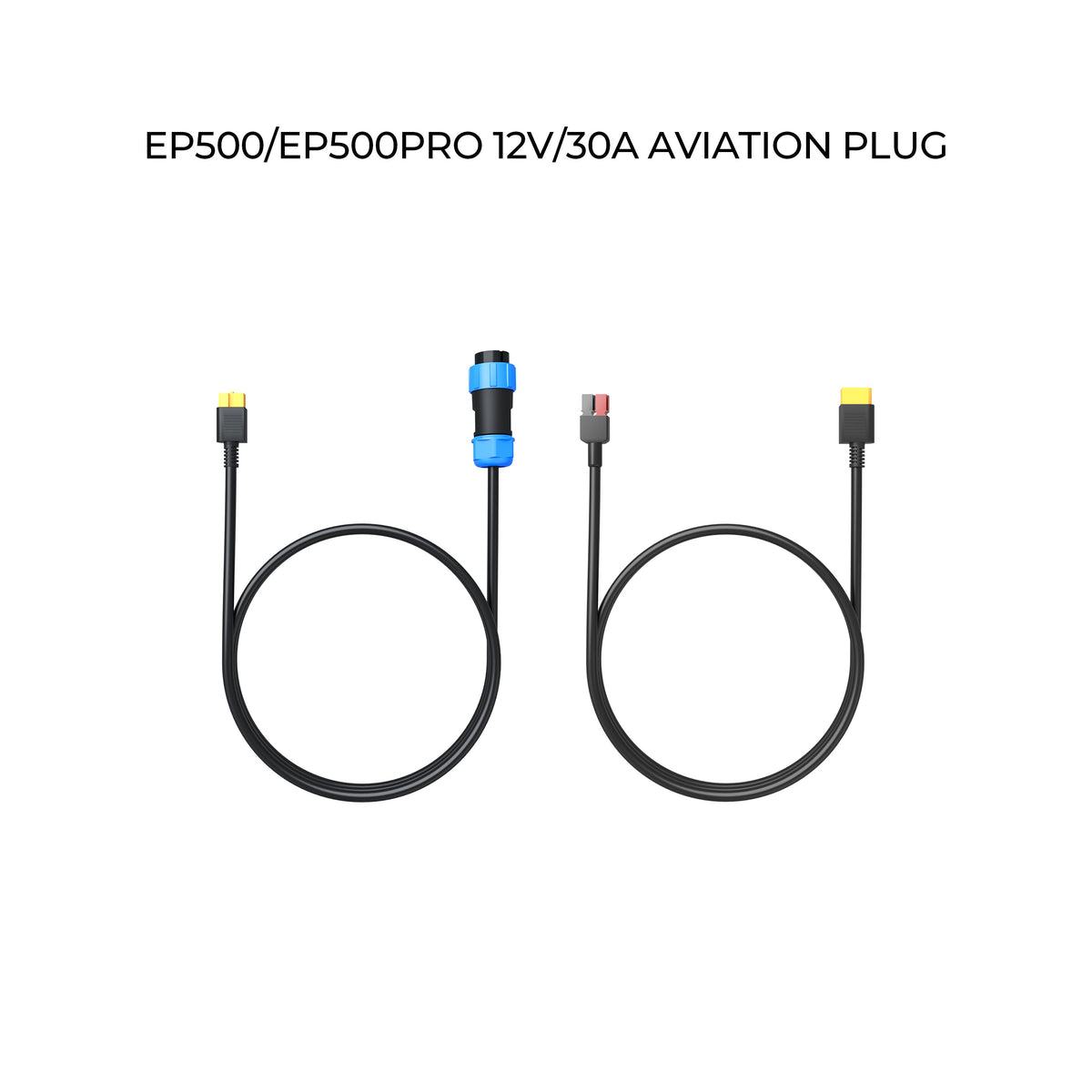 BLUETTI 12V 30A RV cable with aviation plug and bare leads