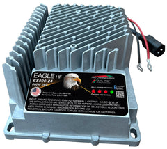 DualPRO Eagle HF ES800 24V 33A 800W Aerial Lift On-Board Battery Charger, Ring Terminals and Interlock