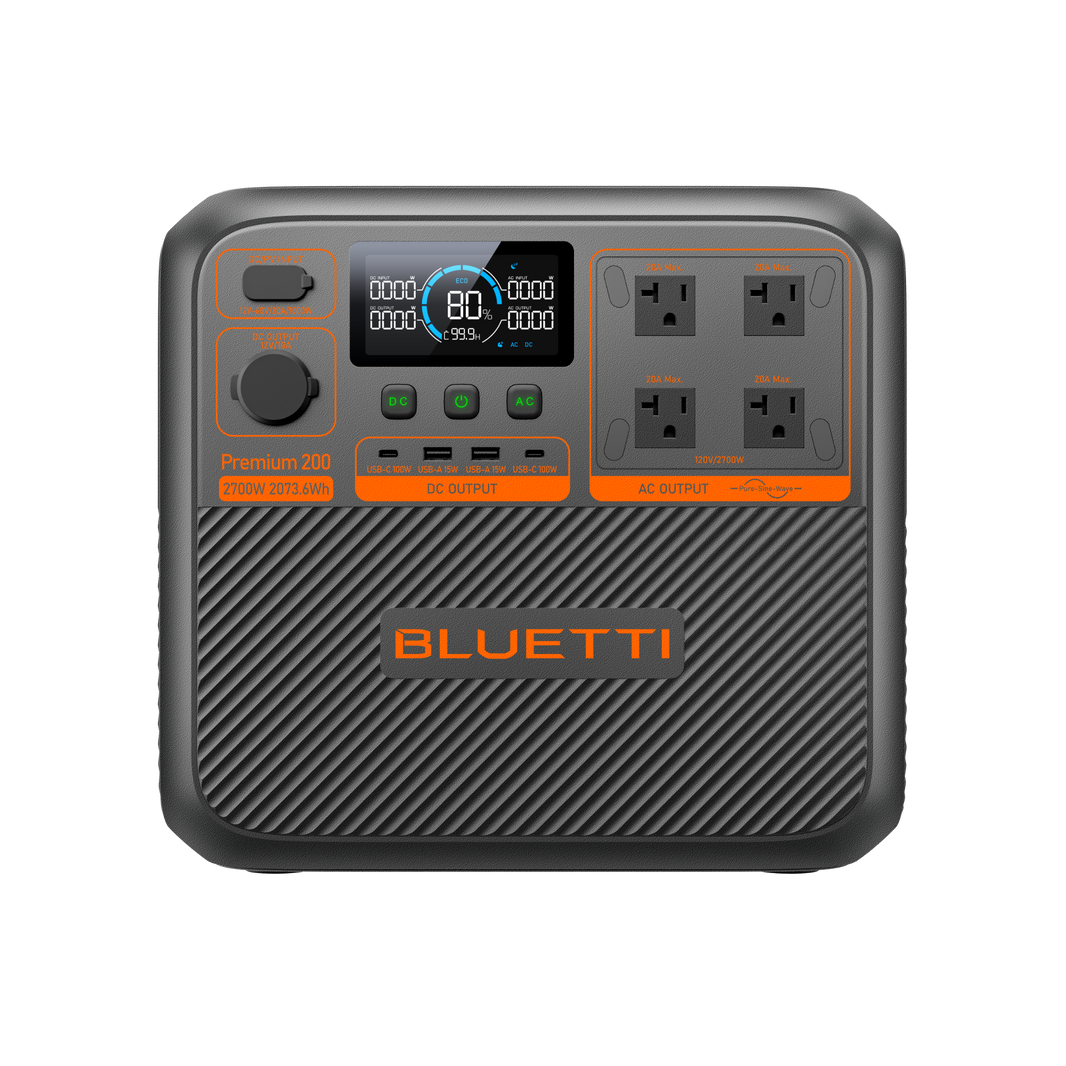 BLUETTI Premium 200 V2 portable power station front view