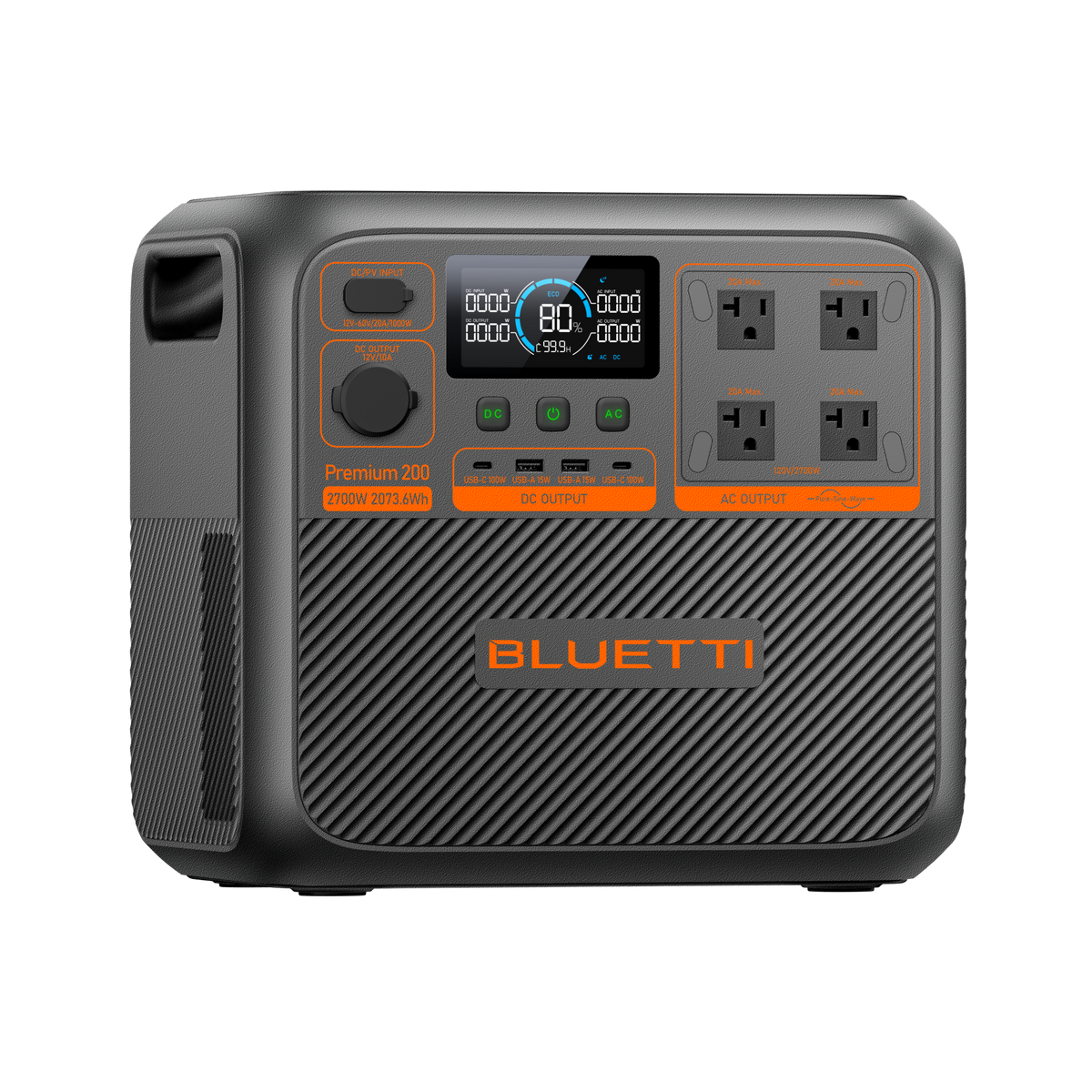 BLUETTI Premium 200 V2 portable power station front view