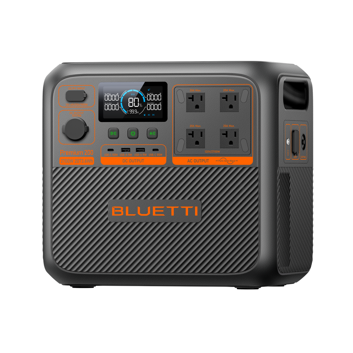BLUETTI Premium 200 V2 portable power station front view