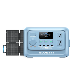 BLUETTI Elite 30 V2 Glacier Blue with 60W solar panel