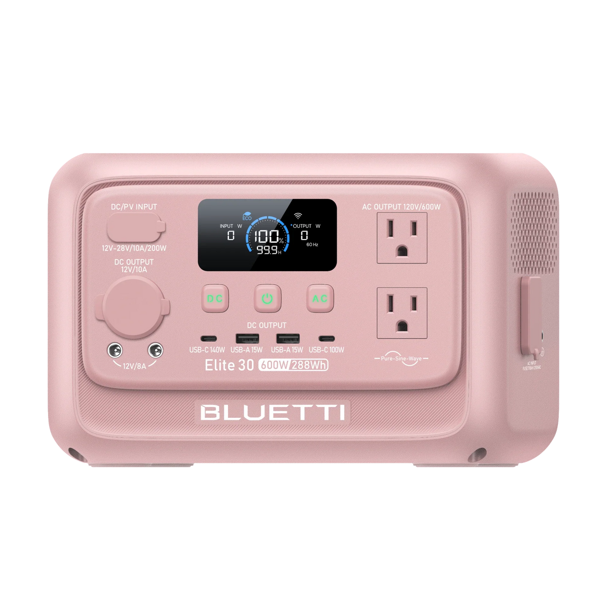 BLUETTI Elite 30 V2 Blush Pink with 60W solar panel