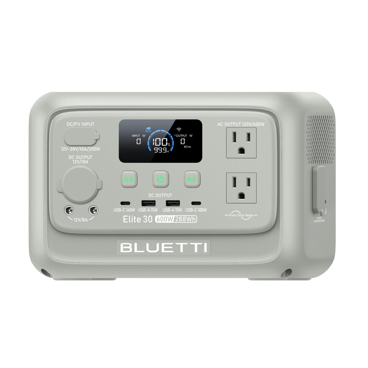 BLUETTI Elite 30 V2 Light Sand Grey with 60W solar panel