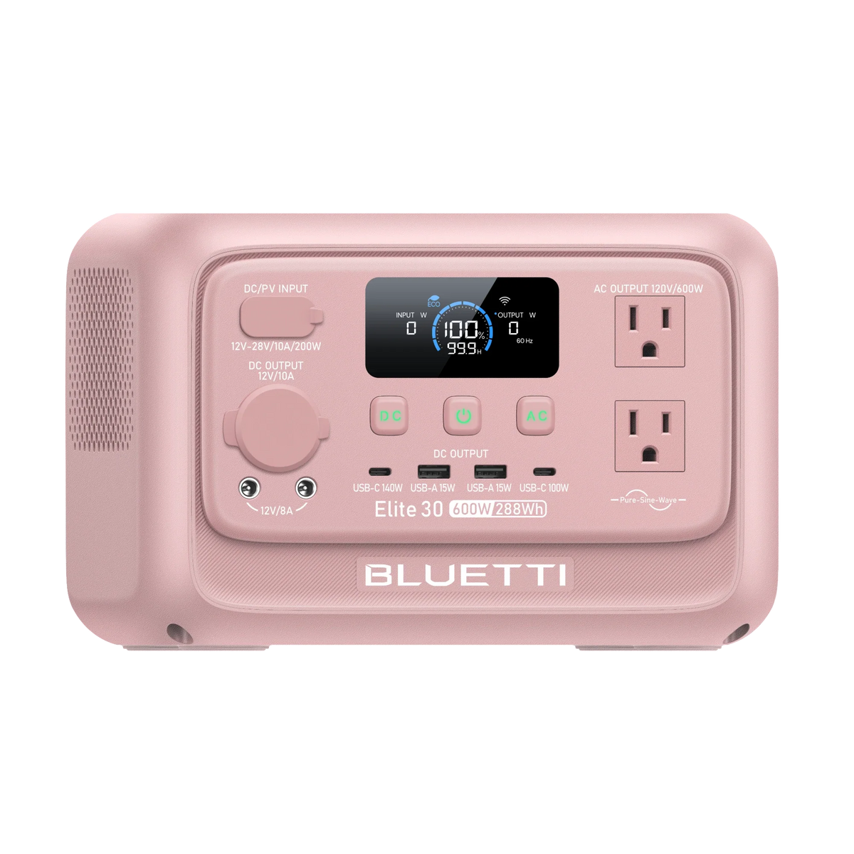 BLUETTI Elite 30 V2 Blush Pink with 100W solar panel