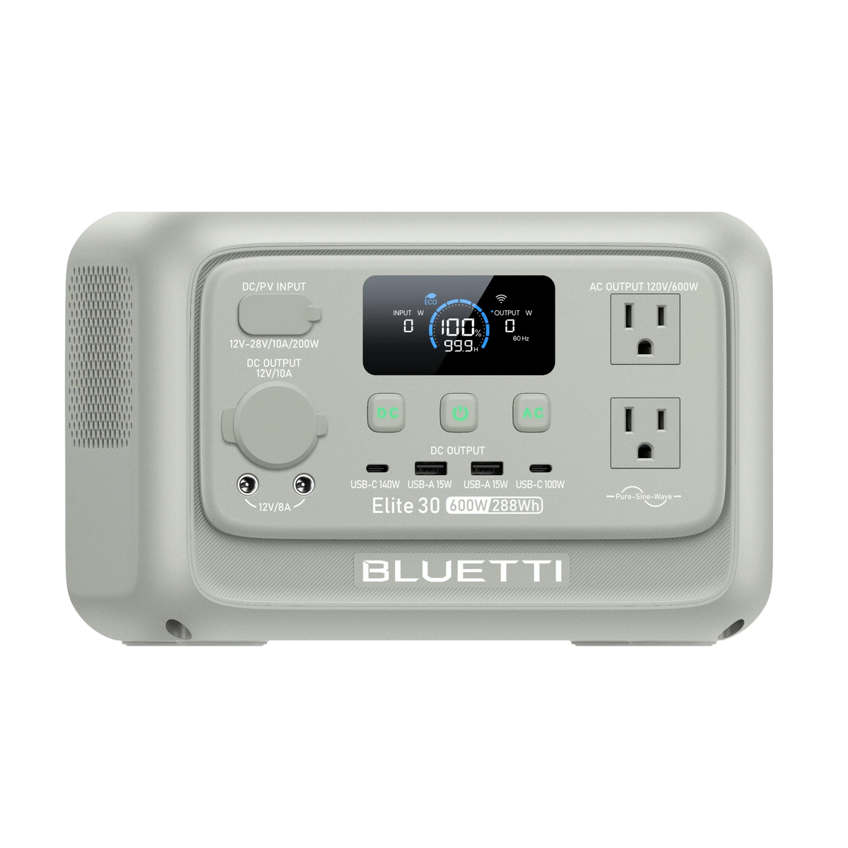 BLUETTI Elite 30 V2 Light Sand Grey with 60W solar panel