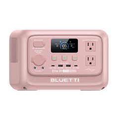 BLUETTI Elite 30 V2 Blush Pink with 60W solar panel