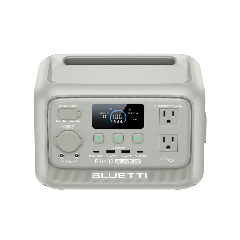 BLUETTI Elite 30 V2 Light Sand Grey with 60W solar panel