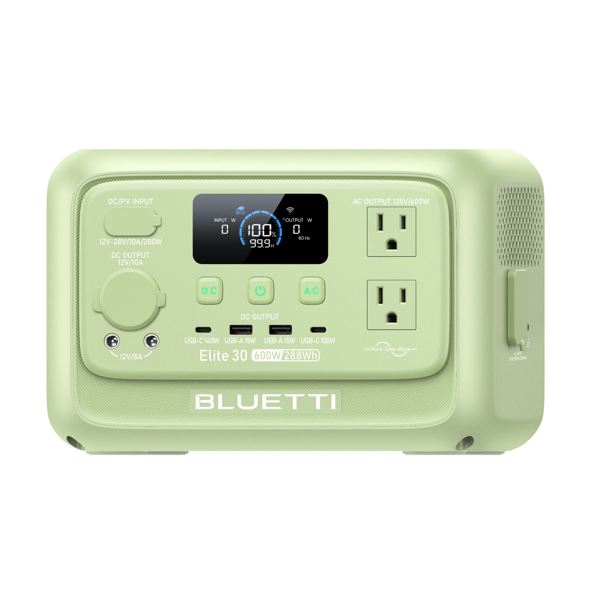 BLUETTI Elite 30 V2 Meadow Green with 100W solar panel