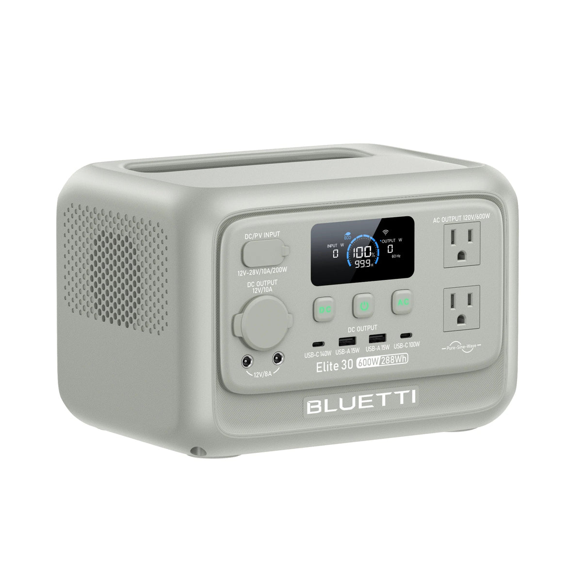 BLUETTI Elite 30 V2 Light Sand Grey with 60W solar panel