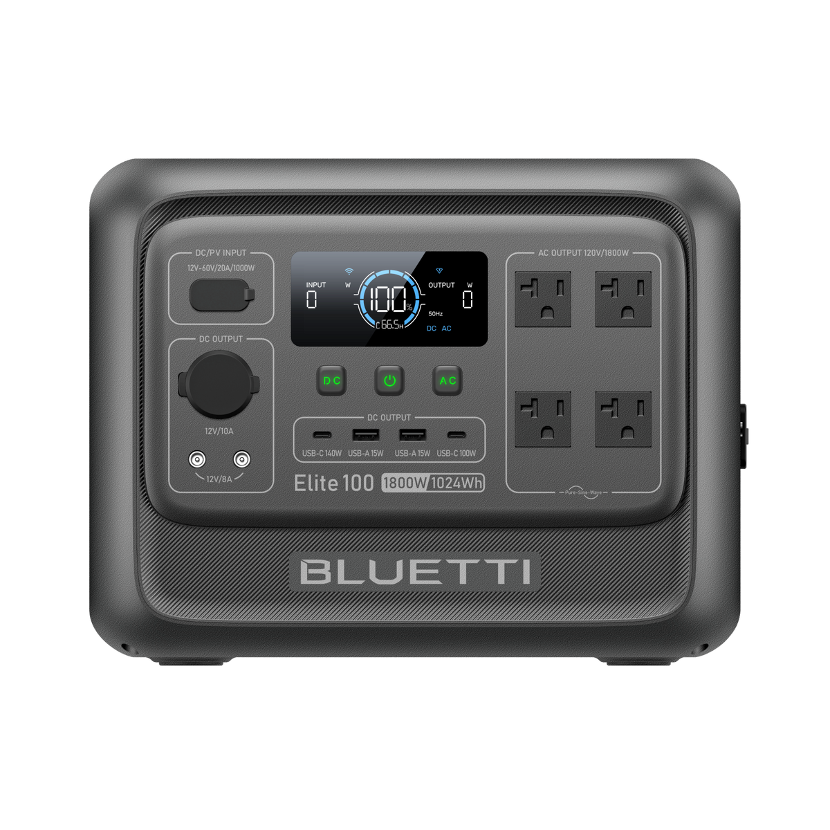 BLUETTI Elite 100 V2 power station with 350W solar panel