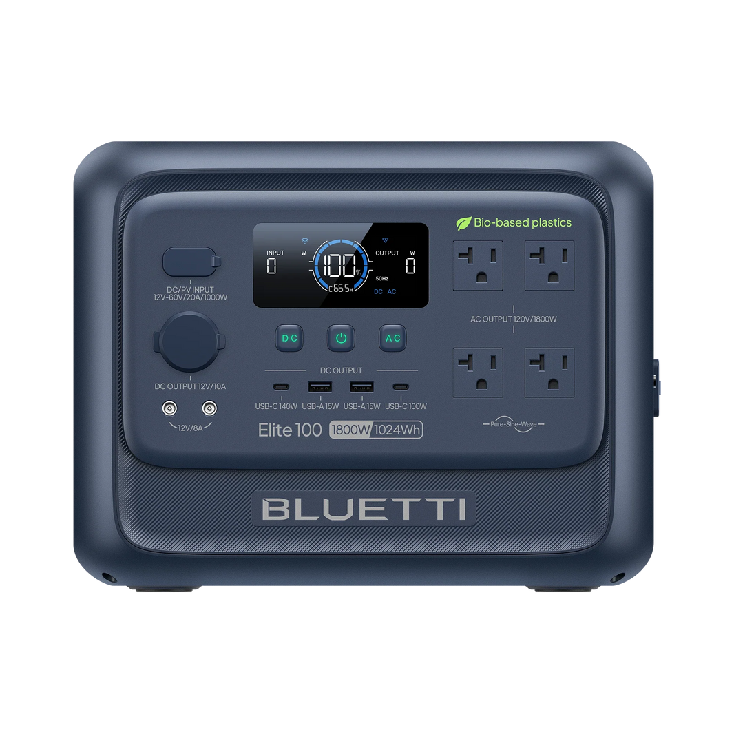 BLUETTI Elite 100 V2 bio-based portable power station front view