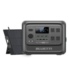 BLUETTI Elite 100 V2 power station with 200W solar panel