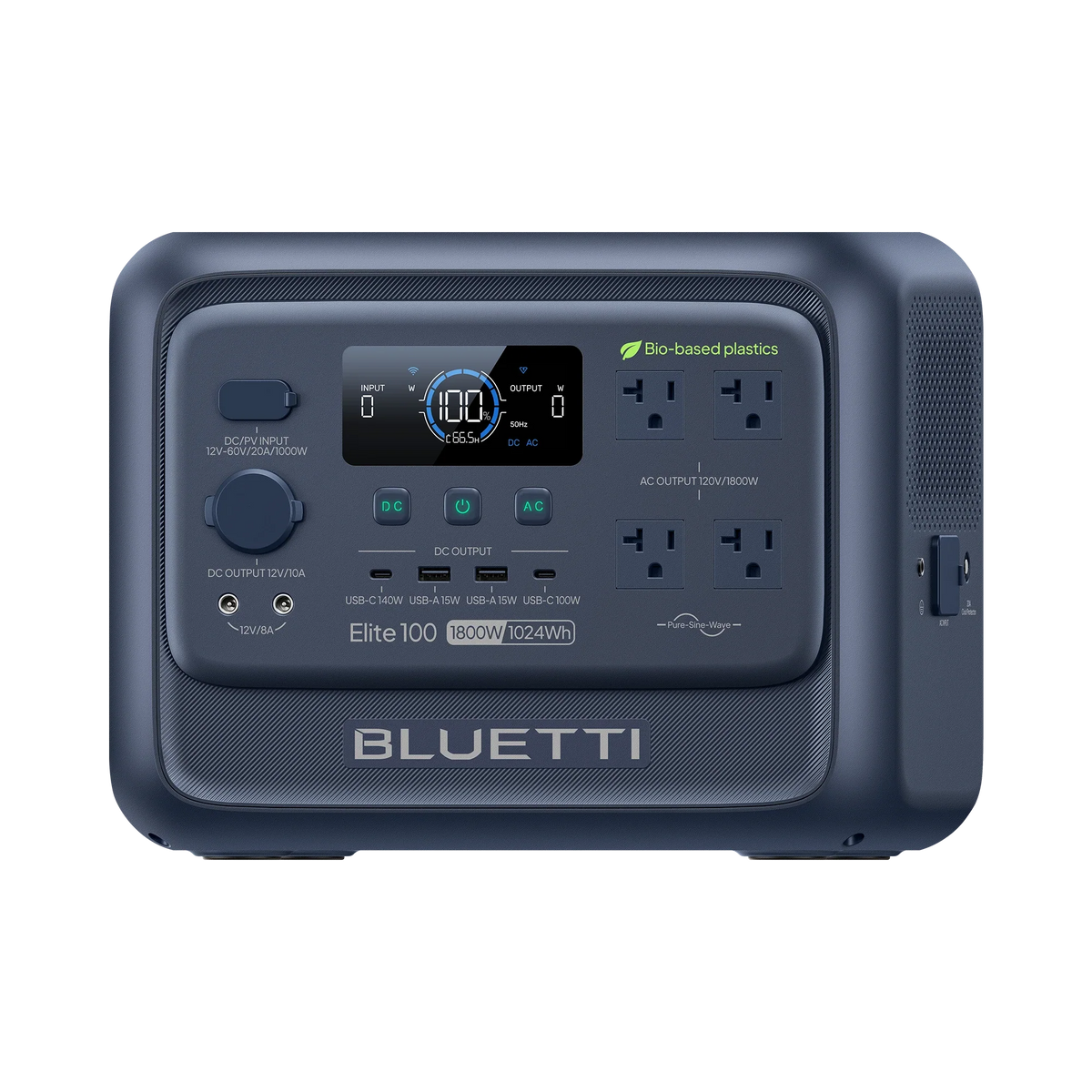 BLUETTI Elite 100 V2 bio-based portable power station front view