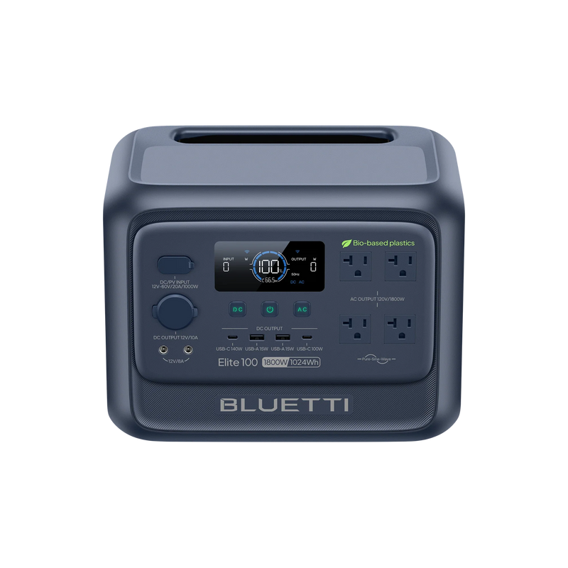 BLUETTI Elite 100 V2 bio-based portable power station front view