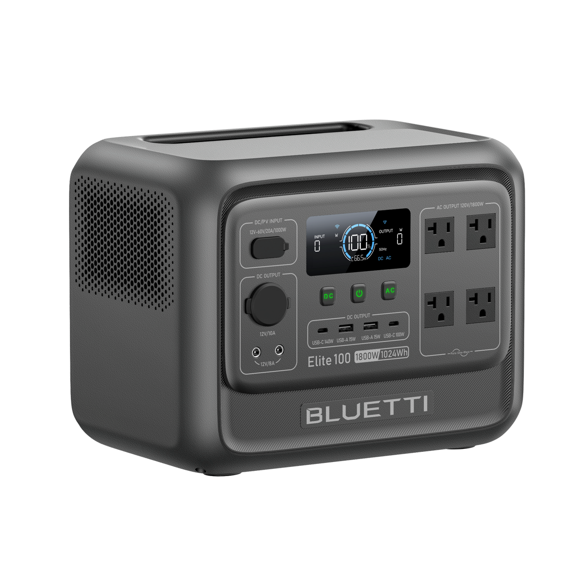 BLUETTI Elite 100 V2 power station with 350W solar panel