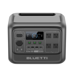 BLUETTI Elite 100 V2 power station with 350W solar panel
