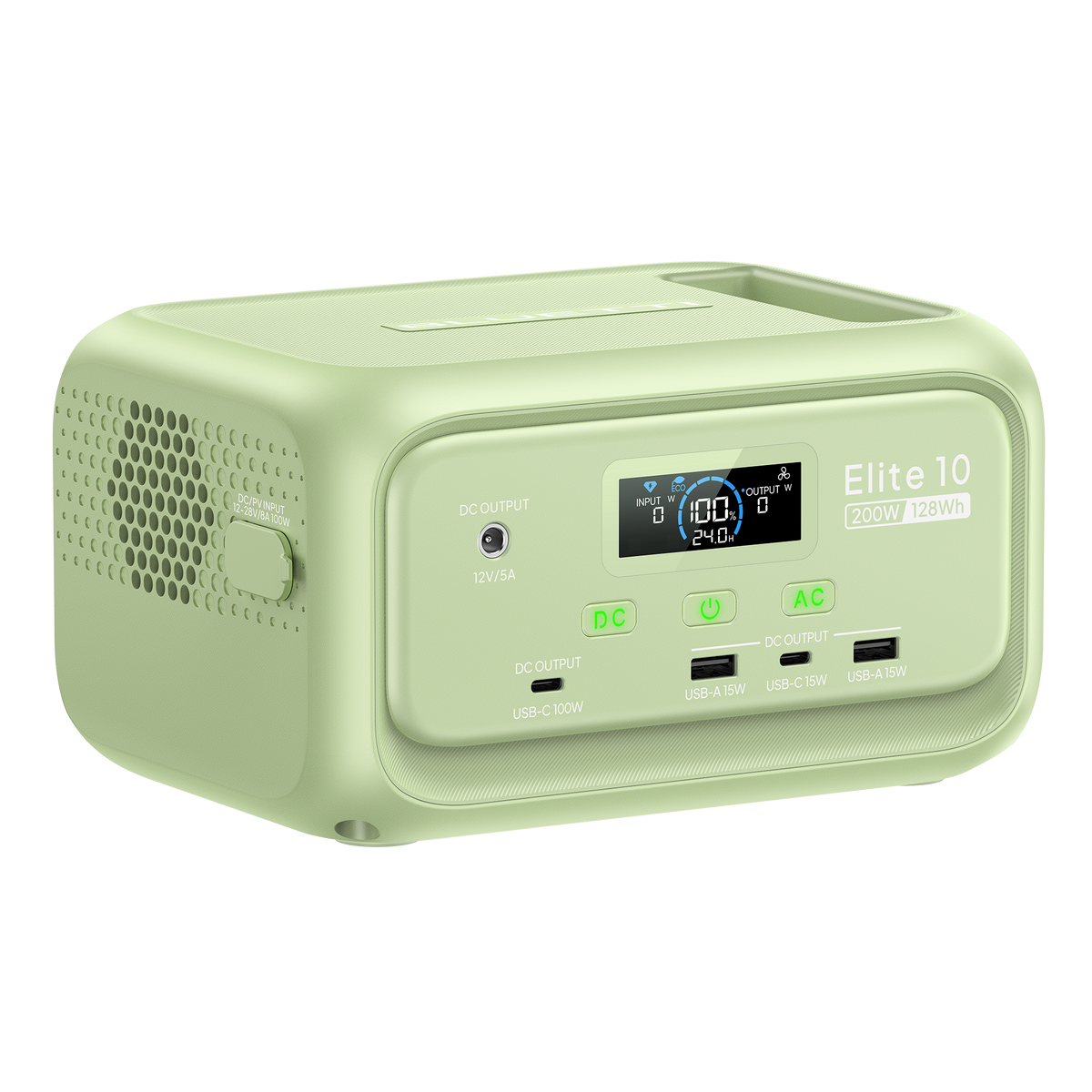 BLUETTI Elite 10 green mini power station with 60W solar panel