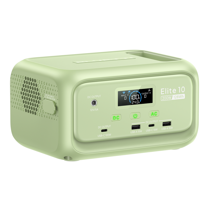 BLUETTI Elite 10 green mini power station with 60W solar panel