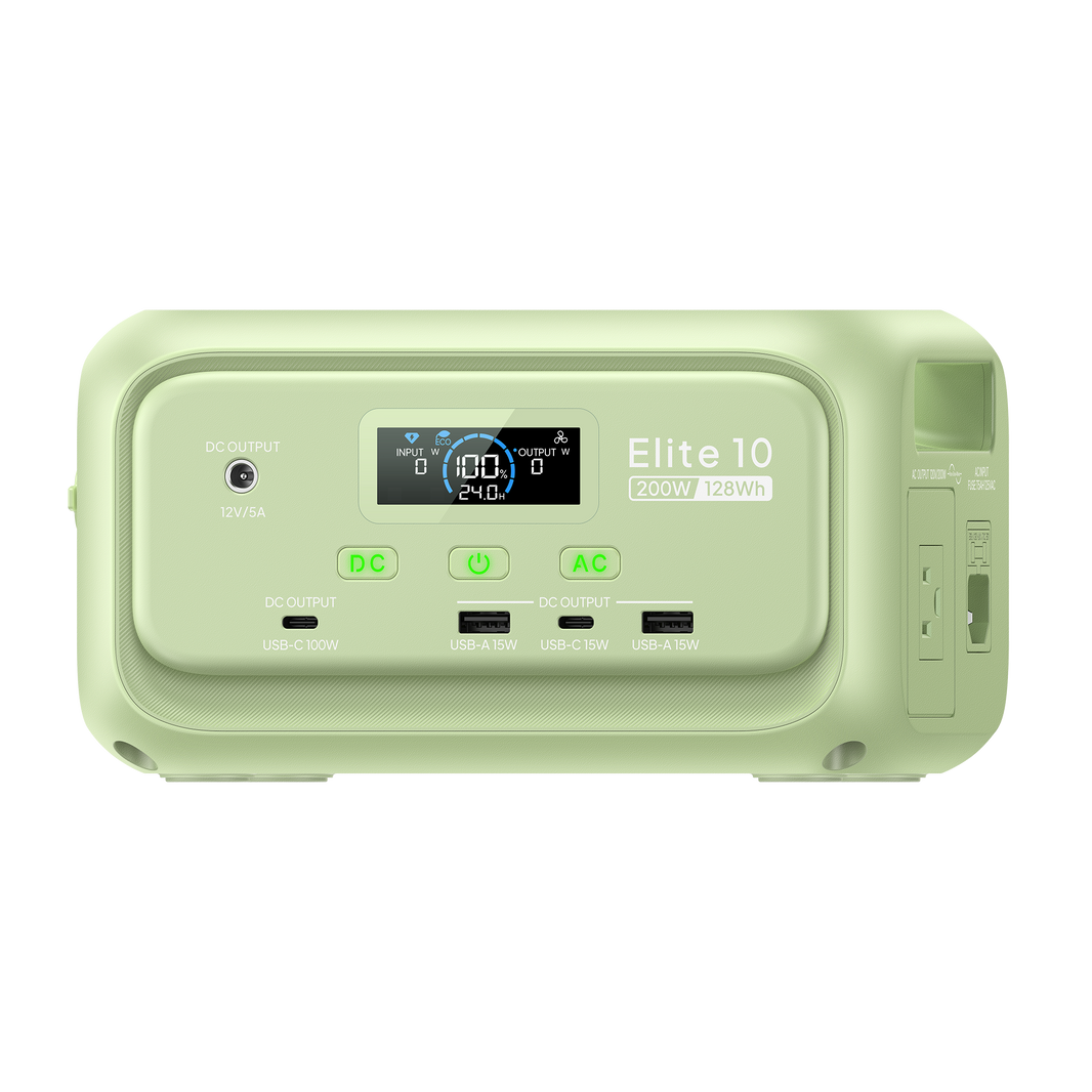 BLUETTI Elite 10 green mini power station with 60W solar panel