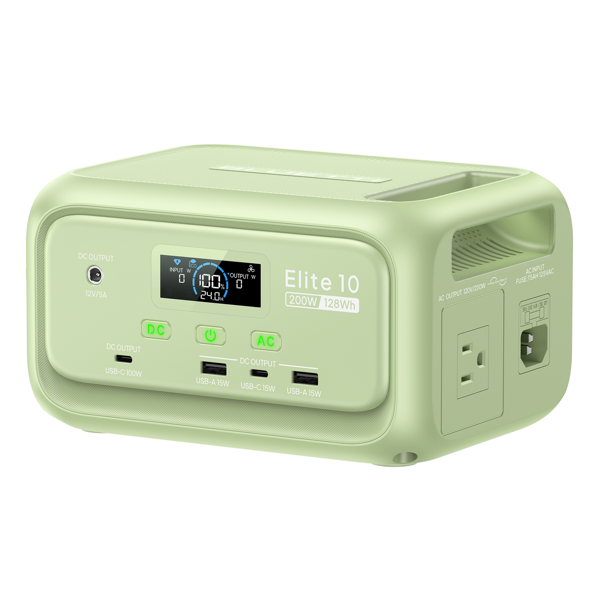 BLUETTI Elite 10 green mini power station with 60W solar panel