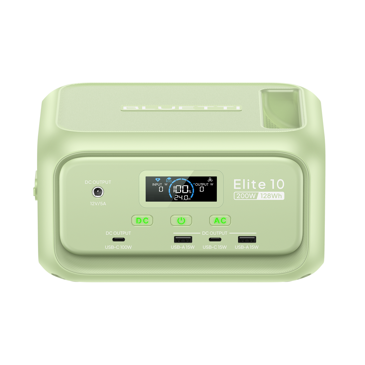 BLUETTI Elite 10 green mini power station with 60W solar panel