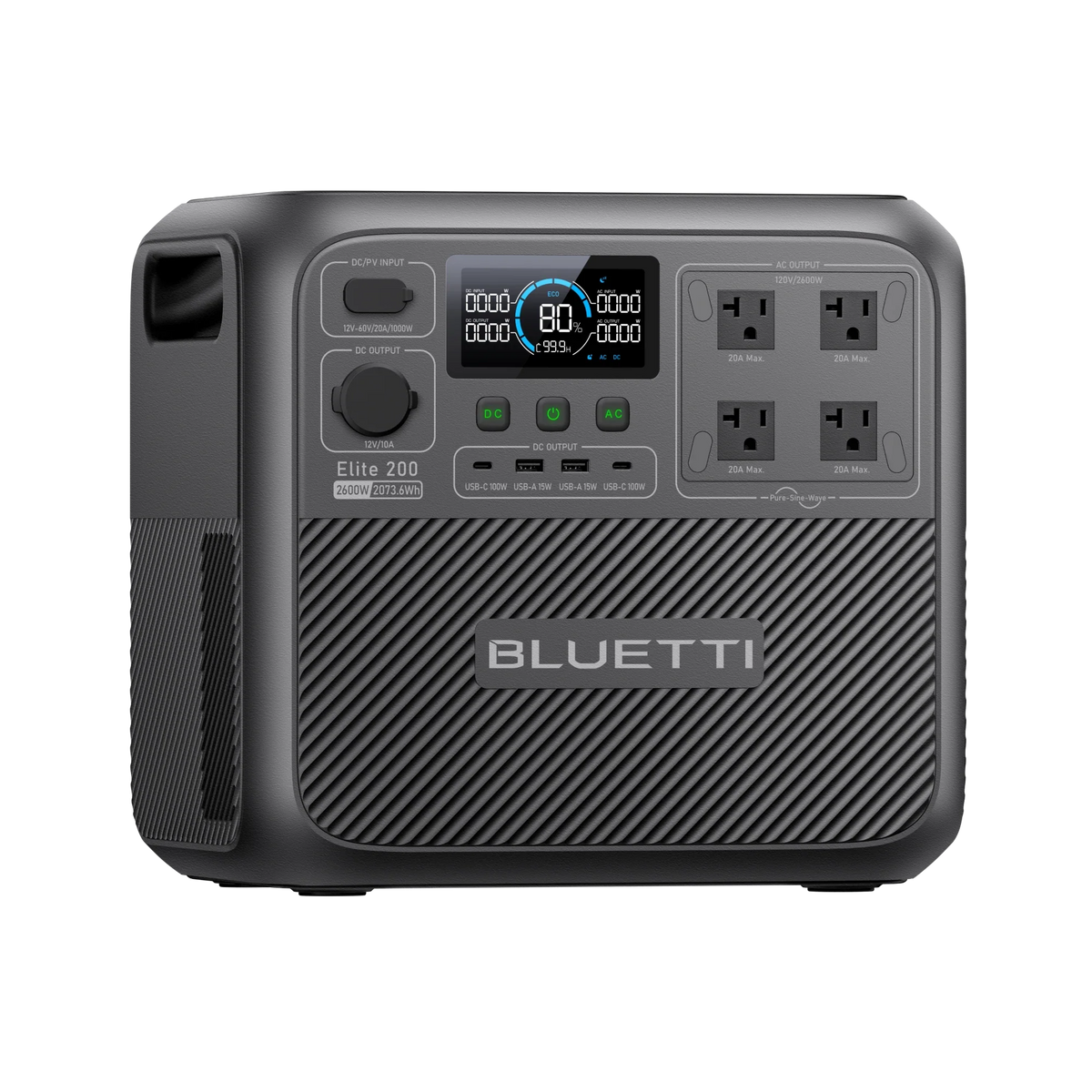 BLUETTI Elite 200 V2 Portable Power Station | 2,600W, 2,073.6Wh