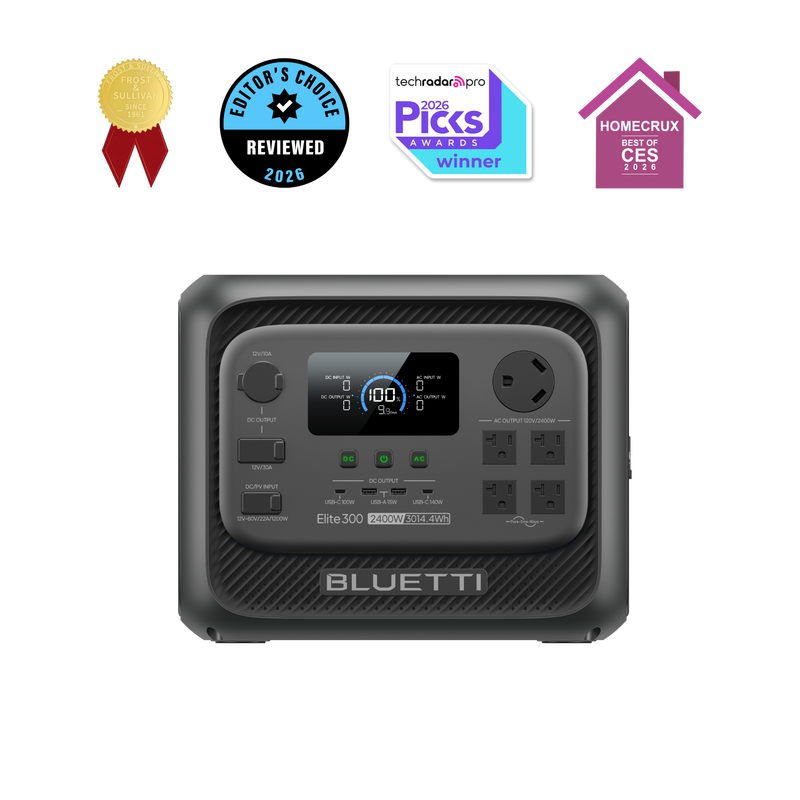 BLUETTI Elite 300 Portable Power Station | 2,400W, 3,072Wh