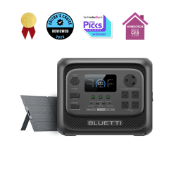 BLUETTI Elite 300 power station with 350W solar panel