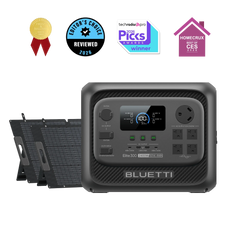 BLUETTI Elite 300 power station with two 200W solar panels