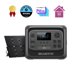 BLUETTI Elite 300 power station with one 500W solar panel