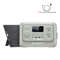 BLUETTI Elite 30 V2 Light Sand Grey with 100W solar panel