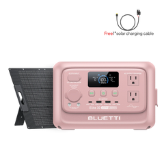 BLUETTI Elite 30 V2 Blush Pink with 100W solar panel