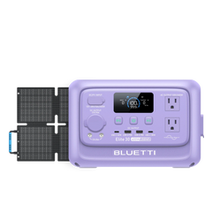 BLUETTI Elite 30 V2 Twilight Glow Purple with 60W solar panel
