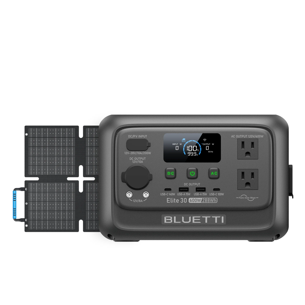 BLUETTI Elite 30 V2 with 60W solar panel