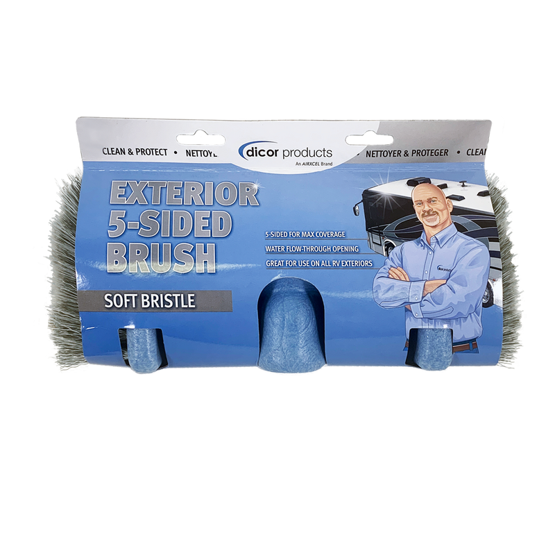 Dicor 5-Sided Exterior Wash Brush Head, 12" Soft Bristle - view 2