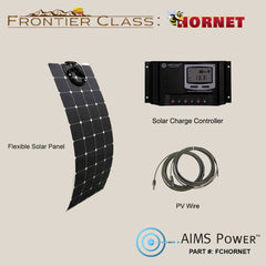 AIMS Power Hornet Kit: 130W Flexible Solar and Charge Controller