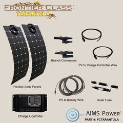 AIMS Power Tarantula Kit: 260W Flexible Solar and Charge Controller