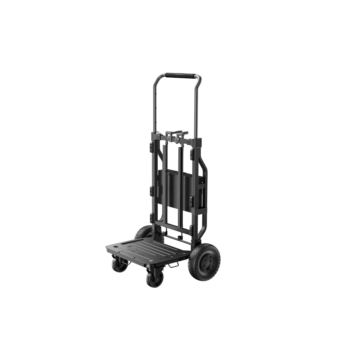 BLUETTI Foldable Trolley 2 with Apex 300 clamped on