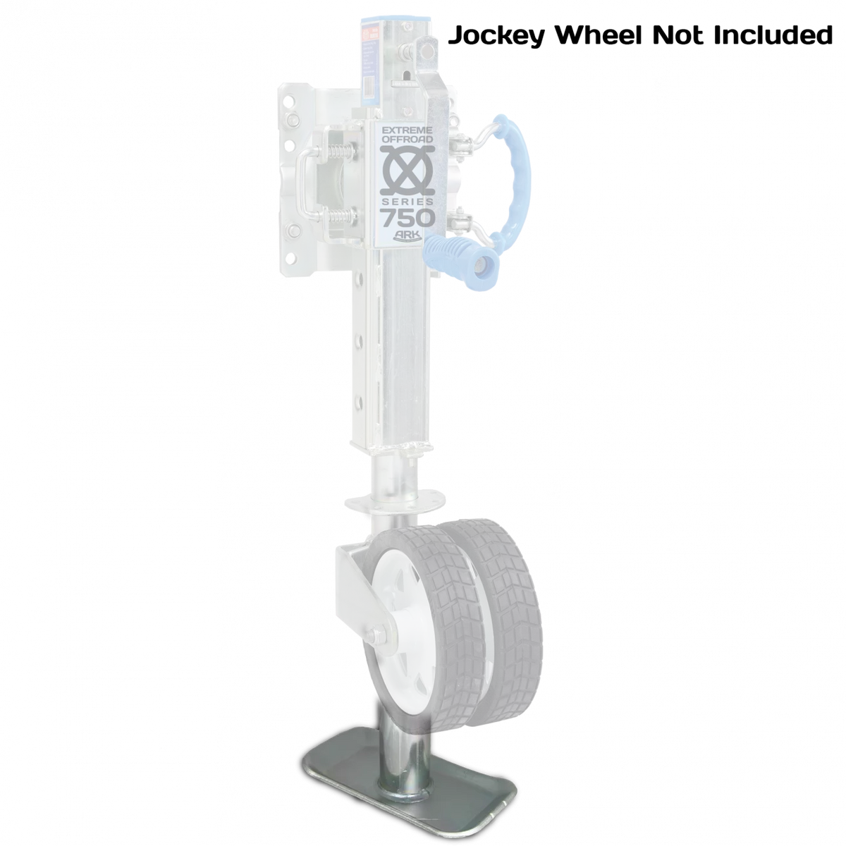 ARK XO750 trailer jack foot stand black zinc - view 3