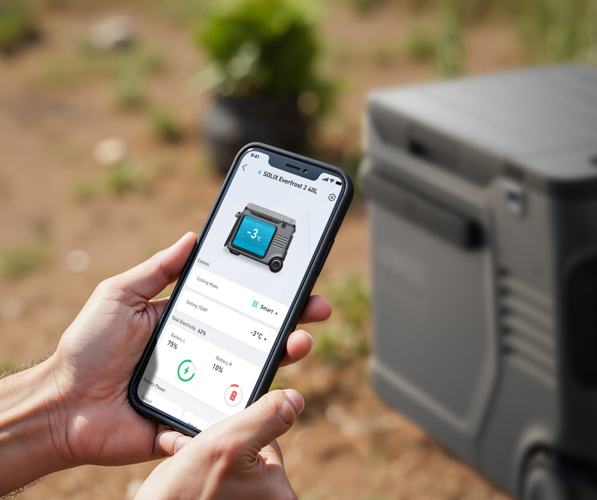 Anker SOLIX EverFrost 2 40L Electric Cooler + Extra 288Wh Battery - view 3