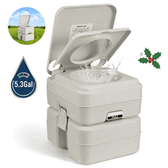 GASKY 5.3 gallon portable toilet, grey