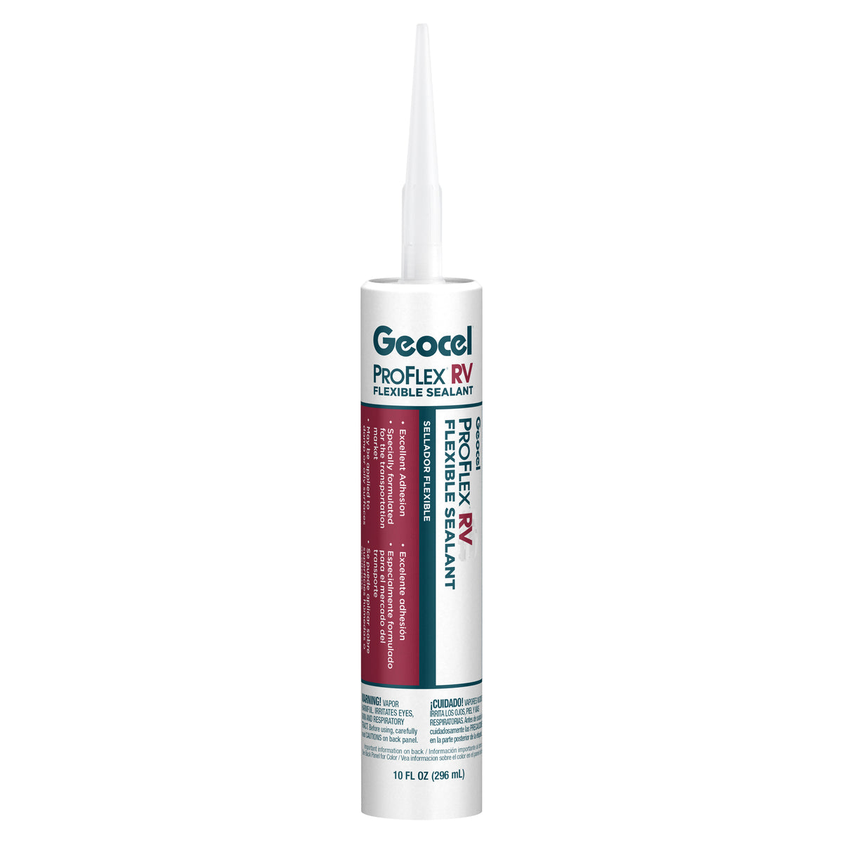 Geocel Pro Flex RV Flexible Sealant, clear, 10 oz cartridge