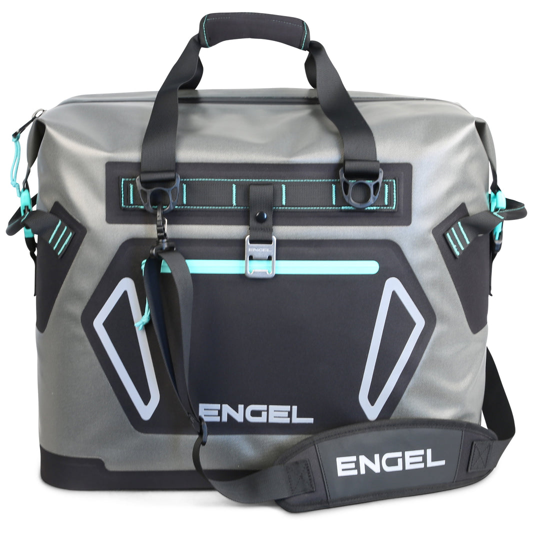 Engel HD30 Heavy-Duty Welded Soft Cooler Tote - Dark Gray/Seafoam